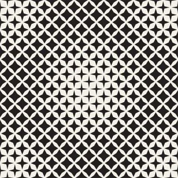 Geometric Seamless Star Shapes Pattern. Halftone Gradient Effect. Stylish Vector イラスト素材