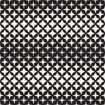 Geometric Seamless Star Shapes Pattern. Halftone Gradient Effect. Stylish Vector Stock Illustration