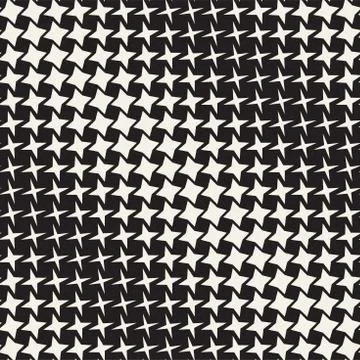 Geometric Seamless Star Shapes Pattern. Halftone Gradient Effect. Stylish Vector イラスト素材