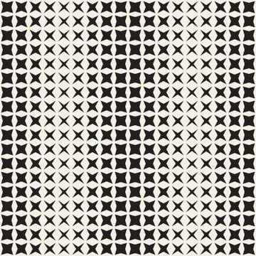 Geometric Seamless Star Shapes Pattern. Halftone Gradient Effect. Stylish V.. Stock Illustration