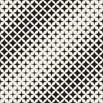 Geometric Seamless Star Shapes Pattern. Halftone Gradient Effect. Stylish V.. Stock Illustration