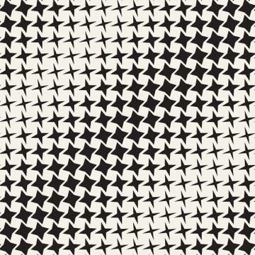 Geometric Seamless Star Shapes Pattern. Halftone Gradient Effect. Stylish V.. Stock Illustration