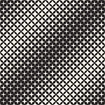 Geometric Seamless Star Shapes Pattern. Halftone Gradient Effect. Stylish V.. Stock Illustration