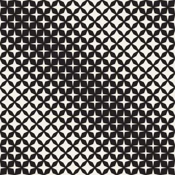 Geometric Seamless Star Shapes Pattern. Halftone Gradient Effect. Stylish V.. Stock Illustration