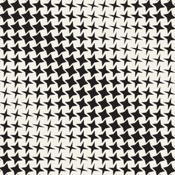 Geometric Seamless Star Shapes Pattern. Halftone Gradient Effect. Stylish V.. Stock Illustration