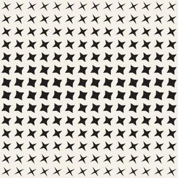 Geometric Seamless Star Shapes Pattern. Halftone Gradient Effect. Stylish V.. Stock Illustration
