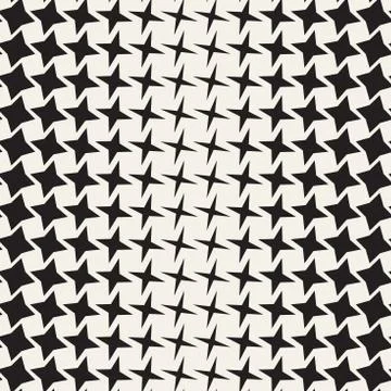 Geometric Seamless Star Shapes Pattern. Halftone Gradient Effect. Stylish V.. Stock Illustration