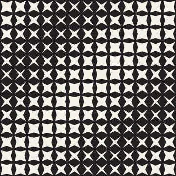 Geometric Seamless Star Shapes Pattern. Halftone Gradient Effect. Stylish V.. Stock Illustration