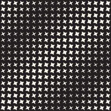 Geometric Seamless Star Shapes Pattern. Halftone Gradient Effect. Stylish V.. イラスト素材