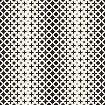 Geometric Seamless Star Shapes Pattern. Halftone Gradient Effect. Stylish V.. イラスト素材