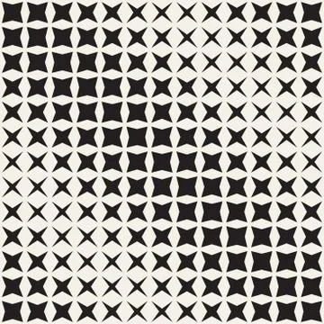 Geometric Seamless Star Shapes Pattern. Halftone Gradient Effect. Stylish V.. Stock Illustration