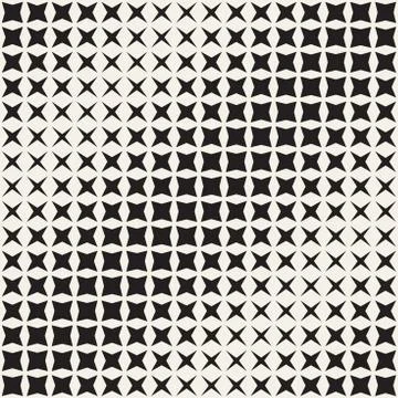 Geometric Seamless Star Shapes Pattern. Halftone Gradient Effect. Stylish V.. Illustrazione stock