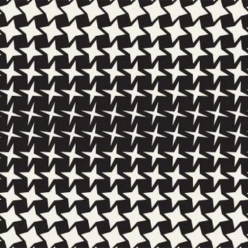 Geometric Seamless Star Shapes Pattern. Halftone Gradient Effect. Stylish V.. Stock Illustration