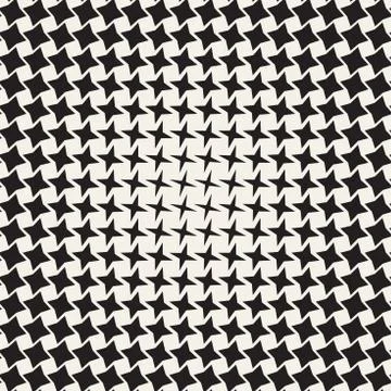 Geometric Seamless Star Shapes Pattern. Halftone Gradient Effect. Stylish V.. Illustrazione stock