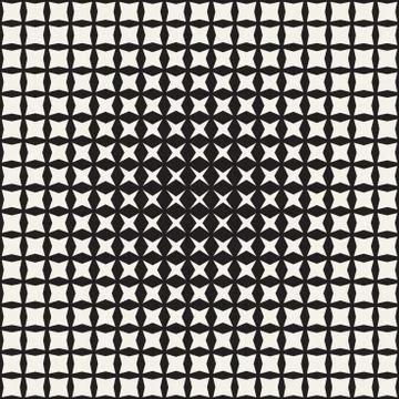 Geometric Seamless Star Shapes Pattern. Halftone Gradient Effect. Stylish V.. Stock Illustration