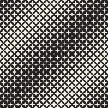 Geometric Seamless Star Shapes Pattern. Halftone Gradient Effect. Stylish V.. Stock Illustration