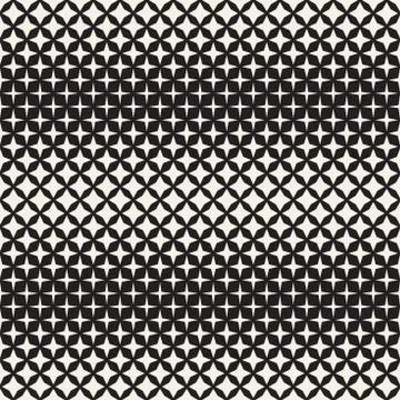 Geometric Seamless Star Shapes Pattern. Halftone Gradient Effect. Stylish V.. Stock Illustration