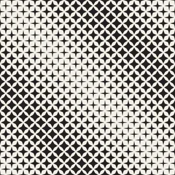 Geometric Seamless Star Shapes Pattern. Halftone Gradient Effect. Stylish V.. Illustrazione stock