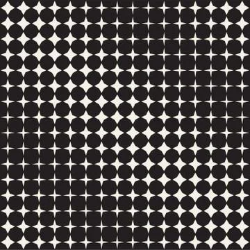 Geometric Seamless Star Shapes Pattern. Halftone Gradient Effect. Stylish V.. Stockillustratie