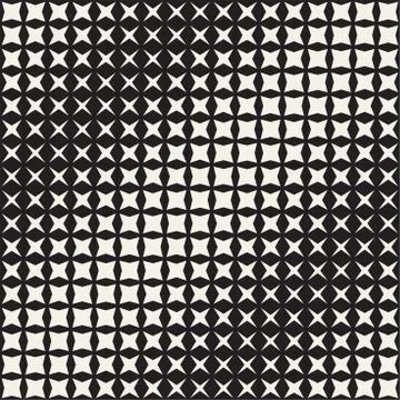 Geometric Seamless Star Shapes Pattern. Halftone Gradient Effect. Stylish V.. Stock Illustration