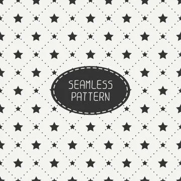 Geometric seamless stars pattern. Wrapping paper. Paper for scrapbook. Tiling Illustrazione stock