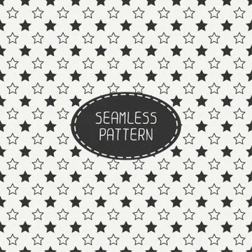 Geometric seamless stars pattern. Wrapping paper. Paper for scrapbook. Tiling Stock Illustration