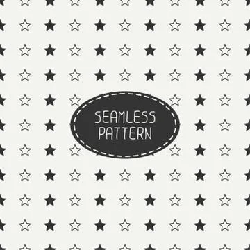 Geometric seamless stars pattern. Wrapping paper. Paper for scrapbook. Tiling Stock Illustration