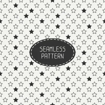 Geometric seamless stars pattern. Wrapping paper. Paper for scrapbook. Tiling Stock Illustration