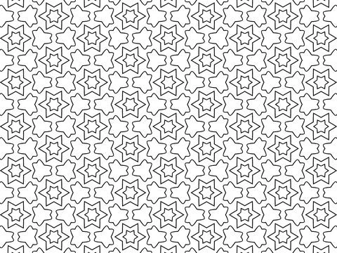 Geometric seamless textile patterns Stock Illustration