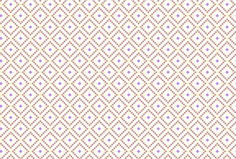 Geometric Seamless Tile Pattern With Diamond Motif And Pastel Accents For B.. イラスト素材