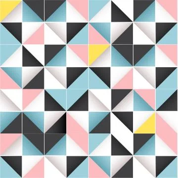 Geometric seamless tileable pattern. bright, modern abstract design Stock Illustration