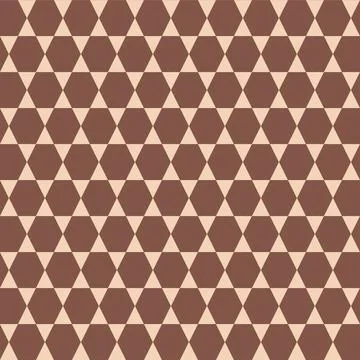 Geometric seamless triangle pattern, brown beige eps vector illustration Stock Illustration