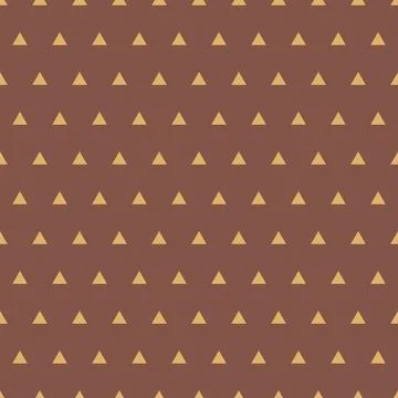 Geometric seamless triangle pattern, brown beige illustration Stock Illustration
