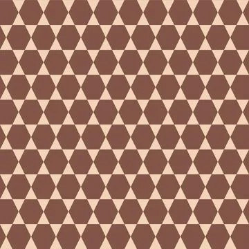 Geometric seamless triangle pattern, brown beige illustration for decoratio.. Illustrazione stock