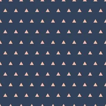 Geometric seamless triangle pattern on dark background, decoration and design Illustrazione stock