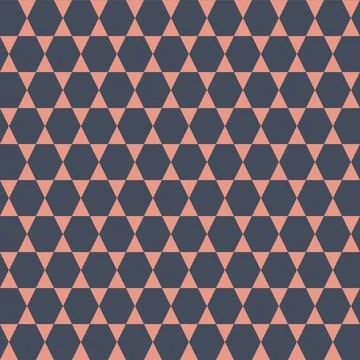 Geometric seamless triangle pattern on dark background, simple eps vector ill Stock Illustration