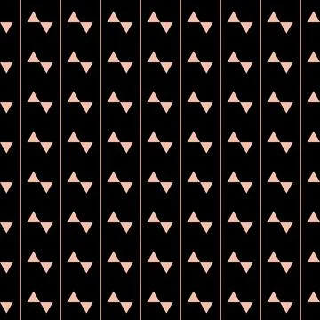 Geometric seamless triangle pattern on dark background, simple eps illustrati Stock Illustration