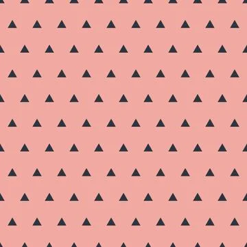 Geometric seamless triangle pattern, pink vector illustration for decoration Illustrazione stock