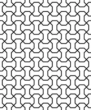 Geometric Seamless Vector Abstract Pattern Stockillustratie