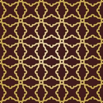 Geometric Seamless Vector Abstract Pattern Stock Illustration