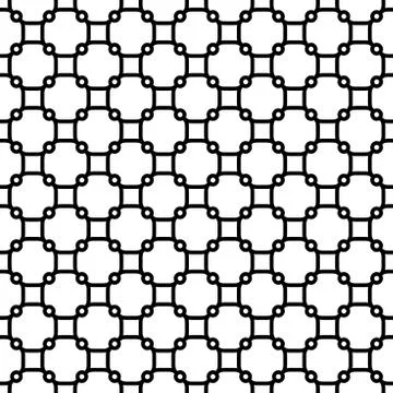 Geometric Seamless Vector. Black and White Grill Ilustración de archivo
