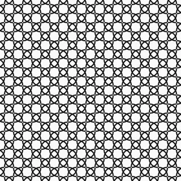 Geometric Seamless Vector Black and White Pattern Ilustración de archivo