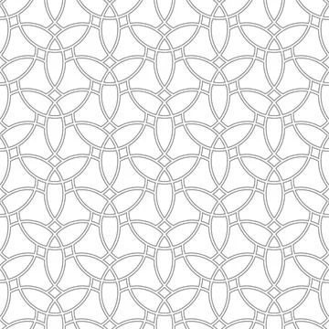 Geometric Seamless Vector Fine Pattern. Classic Ornament Stock Illustration