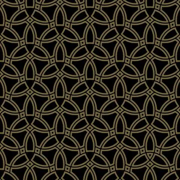 Geometric Seamless Vector Fine Pattern. Classic Ornament Stock Illustration