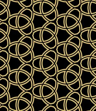 Geometric Seamless Vector Fine Pattern. Classic Ornament Stock Illustration