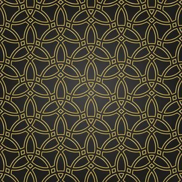 Geometric Seamless Vector Fine Pattern. Classic Ornament Stock Illustration