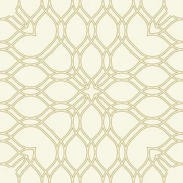 Geometric Seamless Vector Fine Pattern. Classic Ornament Stock Illustration