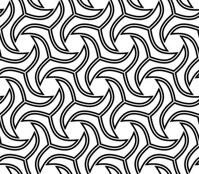 Geometric Seamless Vector Fine Pattern. Classic Ornament Stock Illustration