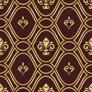 Geometric Seamless Vector Fine Pattern. Classic Ornament Stock Illustration