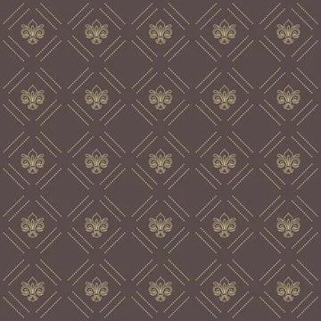 Geometric Seamless Vector Fine Pattern. Classic Ornament Stock Illustration